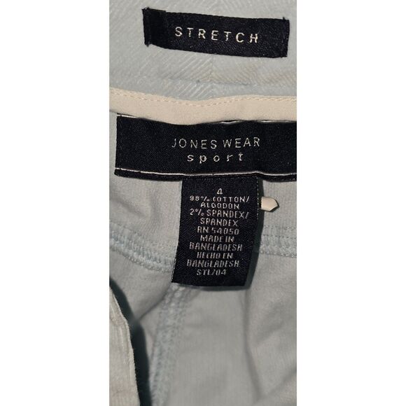 Jones Wear Sport Stretch Straight Leg Corduroy Pants Size 4 Light Blue - Picture 5 of 10